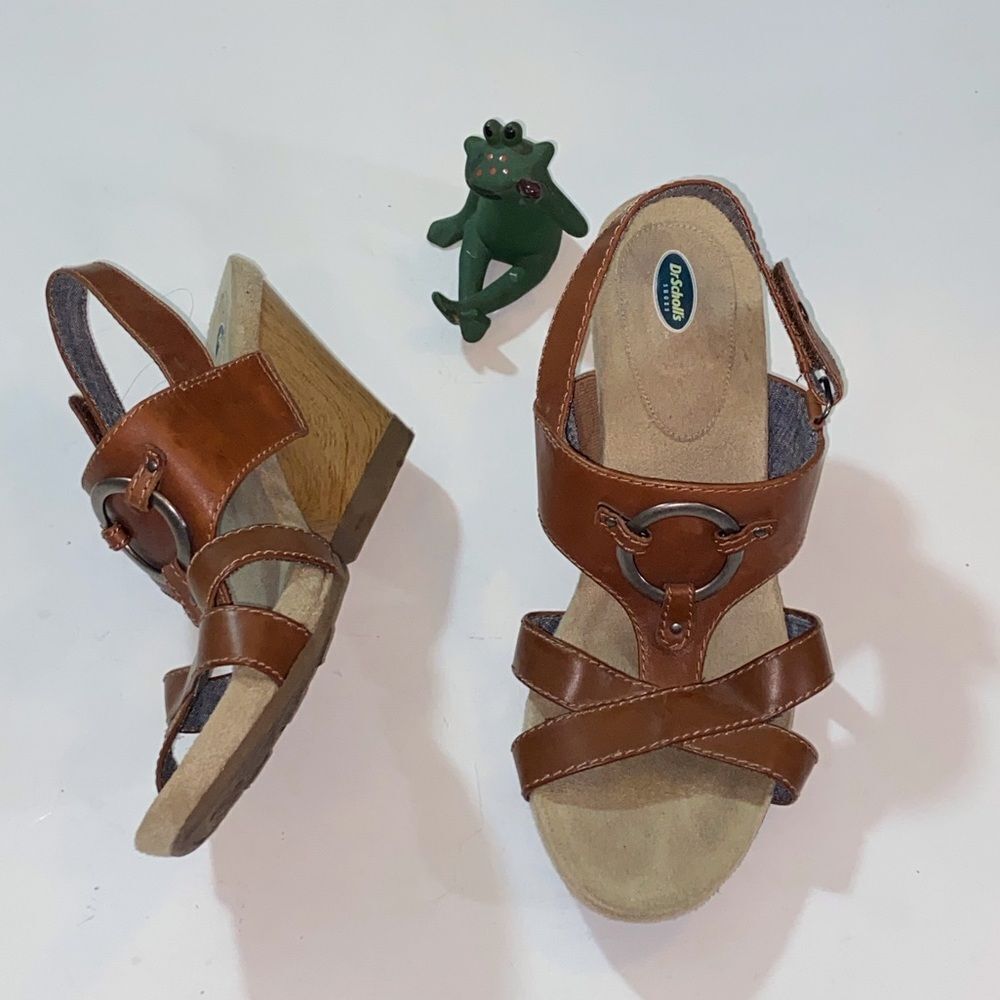 Dr. Scholl's Women's Tan Strappy Sandals Size 9.5 - Picture 5 of 9